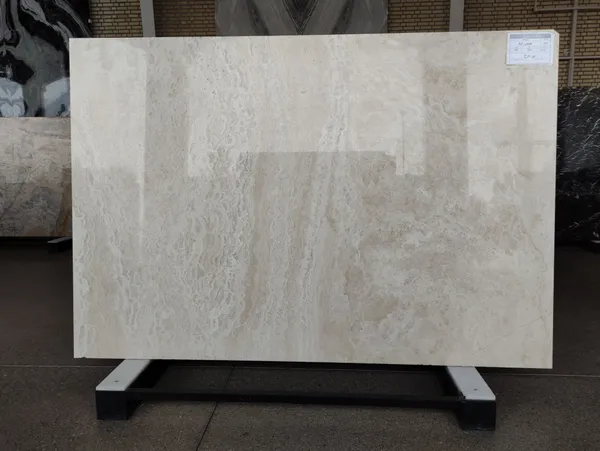 Iran White Polished Travertine