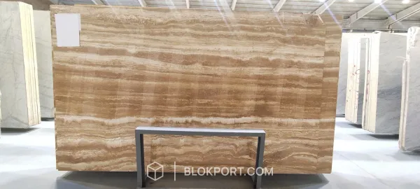 Light Beige Polished Travertine