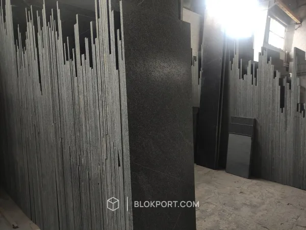 Tiger Black Flamed Granite