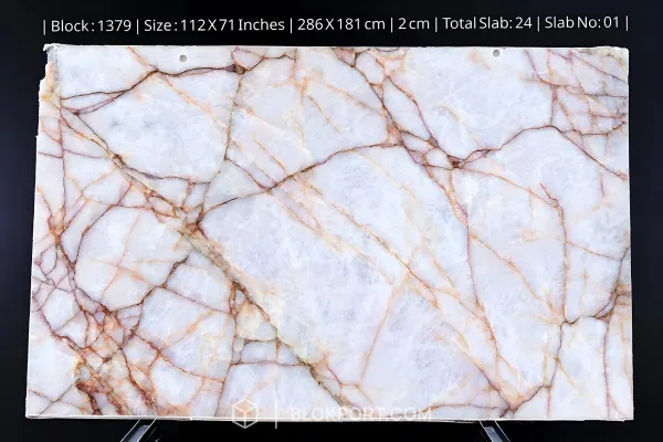 Crystallo Roso Polished Quartzite