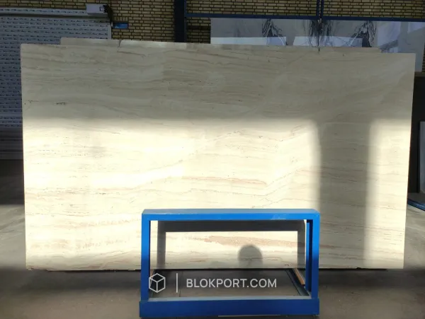 Iran White Polished Travertine