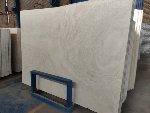 Iran White Polished Travertine