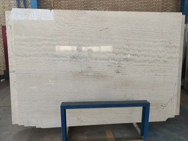 Iran White Polished Travertine