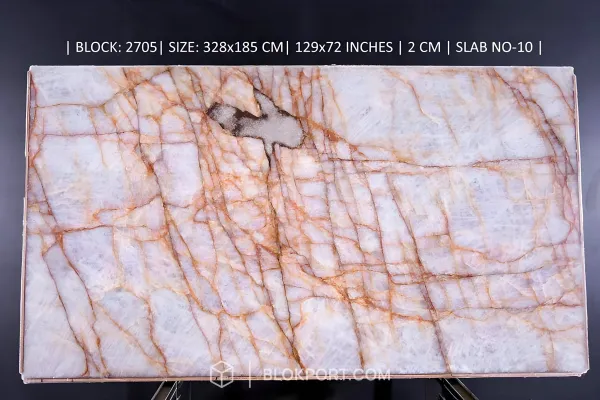 Crystallo Roso Polished Quartzite